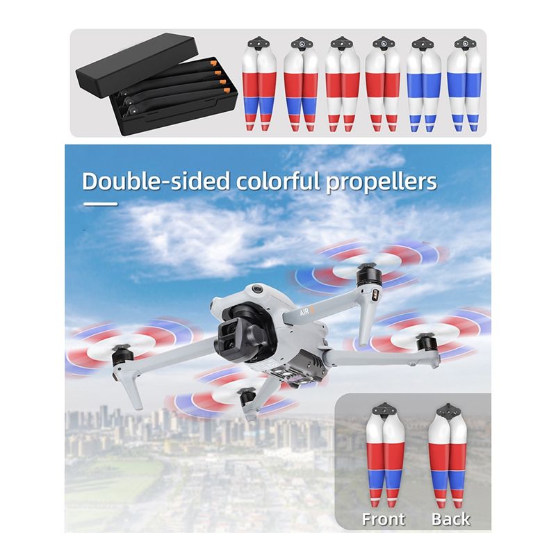 B92B DJI Air 3用プロペラ 4個入り 8747F - Dji Drone Air 3 のレビューと価格