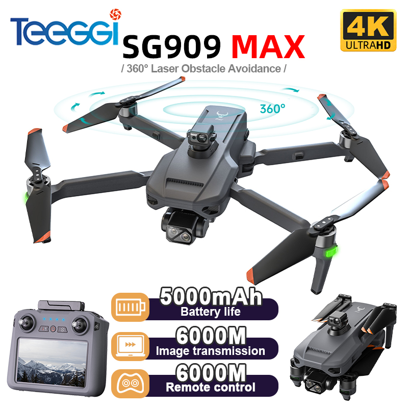 Teeggi SG909 MAX GPS ドローン 4K カ - Rc Helicopter Electric のレビューと価格