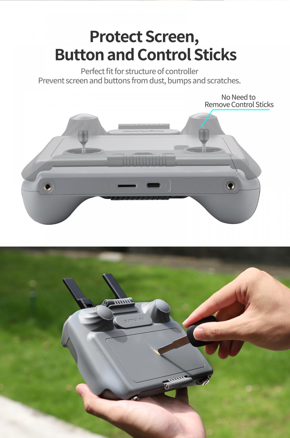 画面保護シェルサンシェード DJI RC/RC 2 リモコン - Dji Drone Mini 3 のレビューと価格